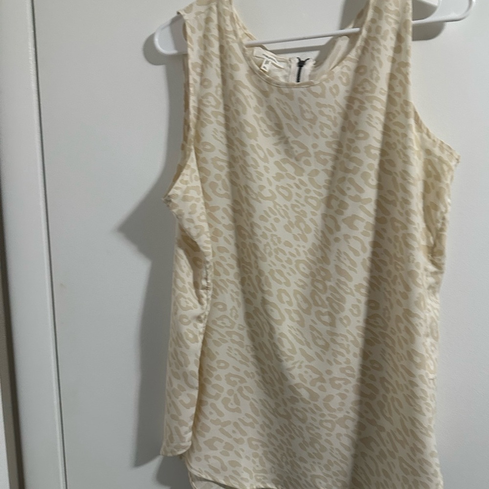 Maurices Cream Leopard Print Tank Top